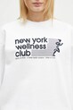 Bavlnená mikina Sporty & Rich USA Wellness Club biela ST071506128WH01