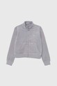 Dětská velurová mikina Guess bez kapuce šedá J4RQ22.KBXI2.9BYH