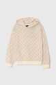 Guess bluza bawełniana dziecięca z kapturem beżowy J4YQ00.KA6R4.9BYH