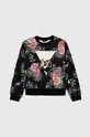 Guess bluza bawełniana dziecięca nadruk czarny J4YQ02.KA6R3.9BYH