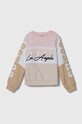 Guess bluza bawełniana dziecięca aplikacja beżowy J4YQ04.KA6R3.9BYH