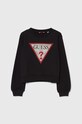 Guess bluza bawełniana dziecięca J4YQ22.KA6R3.9BYH czarny AW24
