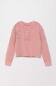 Guess bluza bawełniana aplikacja różowy J4YQ24.KAX74.9BYH
