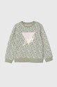 Guess bluza bawełniana dziecięca wzorzyste zielony K4YQ05.KA6R3.9BYH