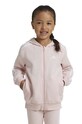 adidas bluza copii LK 3S FL FZ HD cu modele roz IX7354