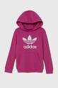 Dječja dukserica adidas Originals TREFOIL HOODIE IY7444 roza AW24