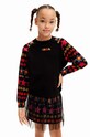 Desigual bluza copii cu modele negru 24WGJF05