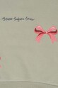 Dětská mikina Konges Sløjd LOU BOW SWEATSHIRT OCS zelená KS101561