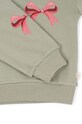 Konges Sløjd bluza copii LOU BOW SWEATSHIRT OCS KS101561 verde