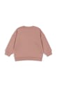Dziewczynka Konges Sløjd bluza dziecięca LOU GLITTER SWEATSHIRT OCS KS101562 różowy