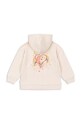 Момиче Детски памучен суичър Konges Sløjd LOUPY LOU HOODIE GOTS KS101570 бежов
