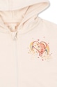 Konges Sløjd hanorac de bumbac pentru copii LOUPY LOU HOODIE GOTS KS101570 bej