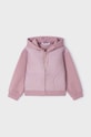 Mayoral bluza dziecięca z kapturem różowy 4496.6F.Mini.9BYH