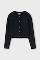 Dětský kardigan s příměsí vlny Mayoral s příměsí vlny černá 7312.8B.Junior.9BYH