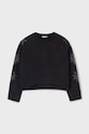 Mayoral bluza dziecięca aplikacja czarny 7471.8G.Junior.9BYH