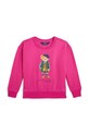 Dětská mikina Polo Ralph Lauren bez kapuce růžová 312951082001