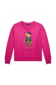 Dětská mikina Polo Ralph Lauren bez kapuce růžová 313951082001