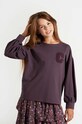 Coccodrillo bluza dziecięca z elastanem fioletowy ZC4143103AGJ