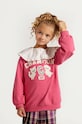 Coccodrillo bluza dziecięca z elastanem różowy ZC4132102AGK