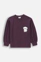 Coccodrillo bluza bawełniana dziecięca ZC4143103AGK fioletowy AW24