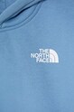 Fete The North Face bluza copii VERTICAL GRAPHIC OVERSIZED HOODIE NF0A89HD3O41 albastru