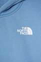 Dziewczynka The North Face bluza dziecięca VERTICAL GRAPHIC OVERSIZED HOODIE NF0A89HD3O41 niebieski