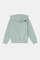Detská bavlnená mikina The North Face FZ OVERSIZE LIGHT HOODIE NF0A89HG1OC1 tyrkysová AW24