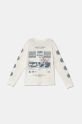 Vans longsleeve din bumbac pentru copii Always Classic BFF print alb VN000J89FS81