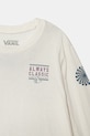 Fete Vans longsleeve din bumbac pentru copii Always Classic BFF VN000J89FS81 alb