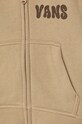 Fete Vans bluza copii Happy Days Zip Hoodie VN000JAU4MG1 bej