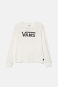 Vans longsleeve din bumbac pentru copii GR BLOOMER DROP print bej VN000K97FS81