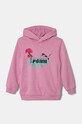 Detská mikina Puma X TROLLS Hoodie TR s kapucňou ružová 627378