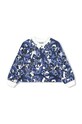 Kenzo Kids hanorac de bumbac pentru copii cu modele bleumarin K60695.86.108