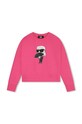 Дитяча кофта Karl Lagerfeld з еластаном рожевий Z30219.114.150