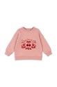 Konges Sløjd hanorac de bumbac pentru copii LOUPY LOU SWEATSHIRT GOTS KS102025.G roz AW24