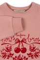 Дитяча бавовняна кофта Konges Sløjd LOUPY LOU SWEATSHIRT GOTS рожевий KS102025.G