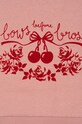 Дитяча бавовняна кофта Konges Sløjd LOUPY LOU SWEATSHIRT GOTS KS102025.G рожевий