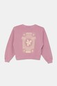 Roxy bluza dziecięca LINEUP CREW RG TERRY A ERGFT03974 różowy AW24