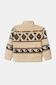 Roxy bluza polarowa dziecięca CALLING ALL MYS ERGPF03067 beżowy AW24
