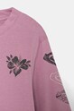 Fete Roxy longsleeve din bumbac pentru copii LET SOMEBODY GO ERGZT04059 roz