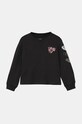 Roxy longsleeve bawełniany dziecięcy LET SOMEBODY GO nadruk czarny ERGZT04059