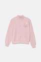 United Colors of Benetton bluza bawełniana dziecięca wzorzyste różowy 3J68C503Y.G.Seasonal