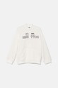 United Colors of Benetton bluza bawełniana dziecięca nadruk biały 3J70G5037.P.Seasonal