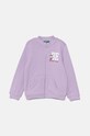 United Colors of Benetton bluza bawełniana dziecięca nadruk fioletowy 3J70G5037.P.Seasonal