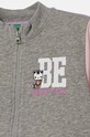Dziewczynka United Colors of Benetton bluza bawełniana dziecięca 3J70G5037.P.Seasonal szary