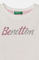 Dziewczynka United Colors of Benetton bluza bawełniana dziecięca 3J70G10F8.P.Seasonal beżowy