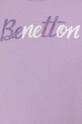 Dziewczynka United Colors of Benetton bluza bawełniana dziecięca 3J70G10F8.P.Seasonal fioletowy
