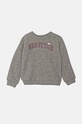 United Colors of Benetton bluza bawełniana dziecięca aplikacja szary 3J70G10F8.P.Seasonal