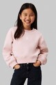 Дитяча кофта Calvin Klein Jeans без капюшона рожевий IG0IG02639.9BYH.