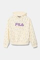 Дитяча кофта Fila LOITZ візерунок бежевий FAT0576